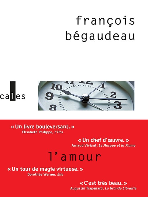 Title details for L'amour by François Bégaudeau - Available